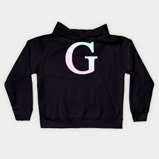 The Letter G Cool Colors Design Kids Hoodie